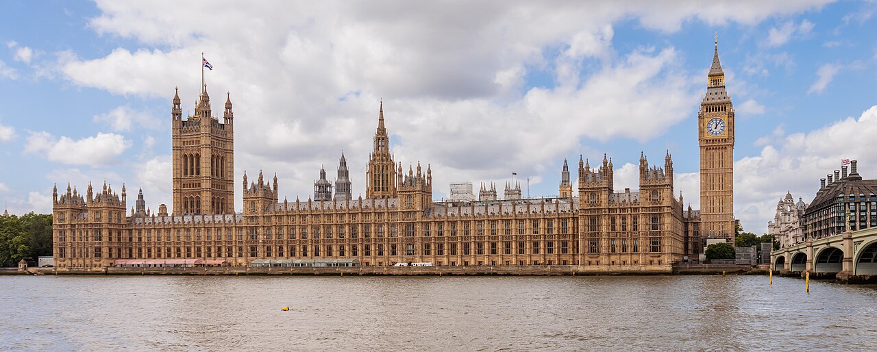 The Palace of Westminster and Big Ben from the south bank